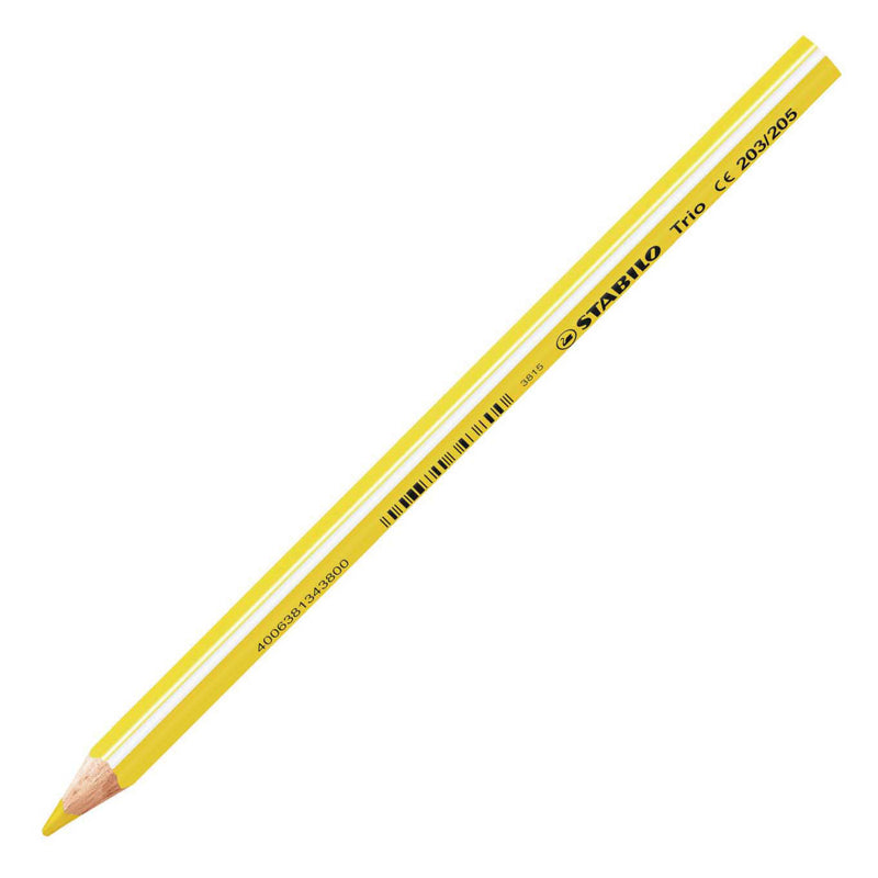 Load image into Gallery viewer, Stabilo trio thick - driekantig kleurpotloden met extra dikke kern 4,2 mm - etui met 24 kleuren