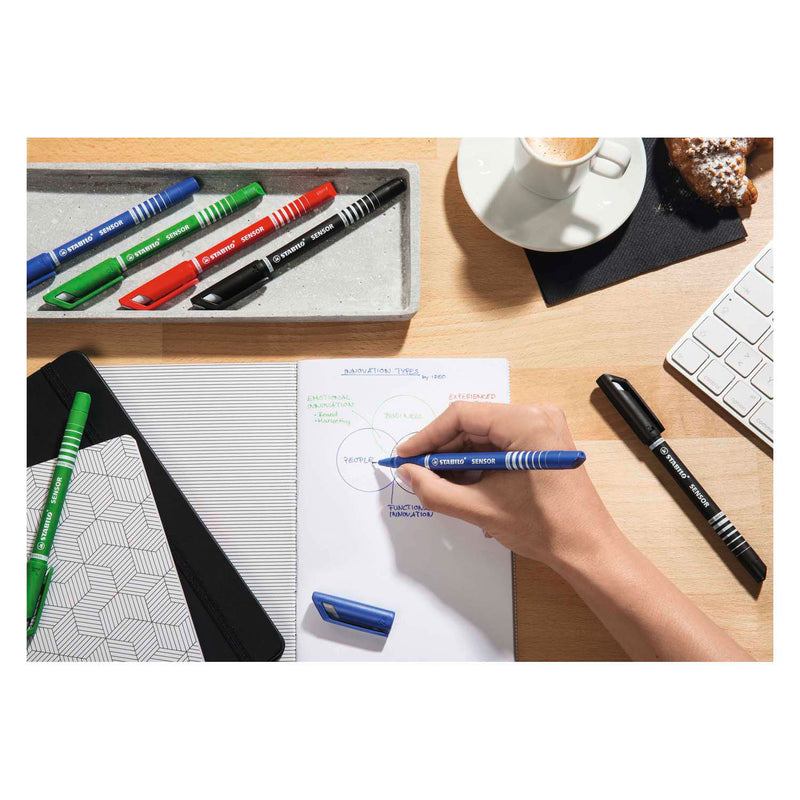 Load image into Gallery viewer, Stabilo sensor fineliner etui 8 kleuren