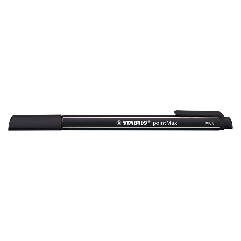 Load image into Gallery viewer, Stabilo pointmax - hardtip fineliner 0,8 mm - met nylon tip - zwart - per stuk