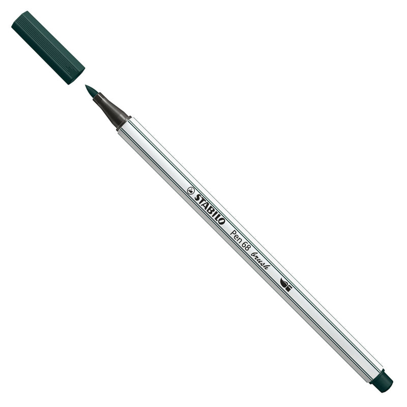 Load image into Gallery viewer, Stabilo pen 68 brush - viltstift - aarde groen (63)