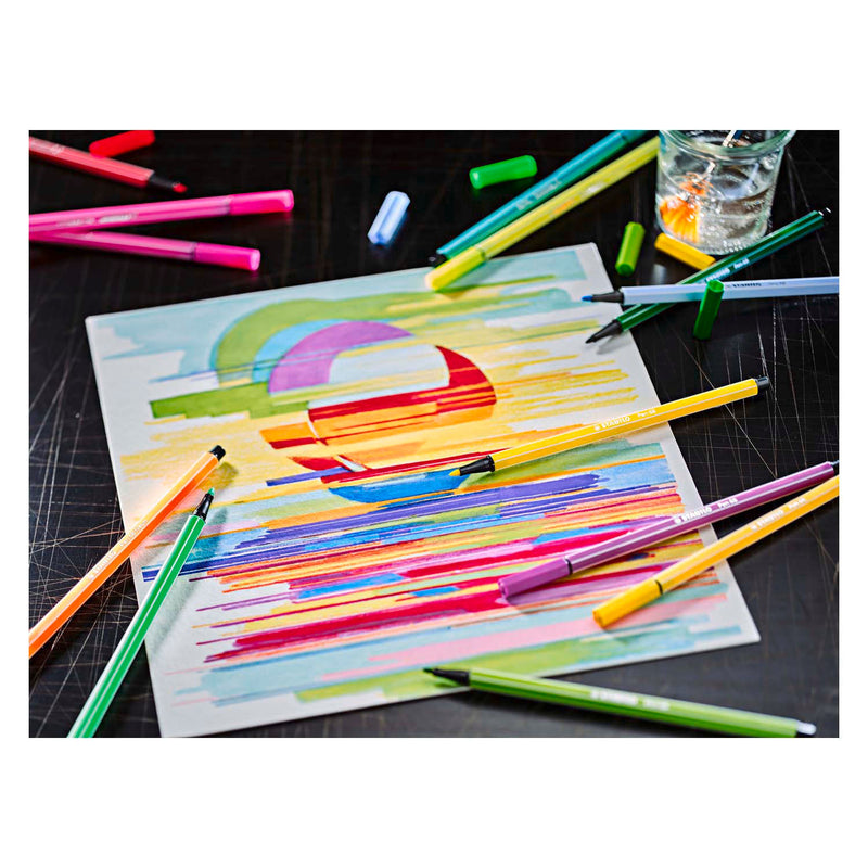 Load image into Gallery viewer, Stabilo pen 68 - viltstift - arty - set met 12 sets