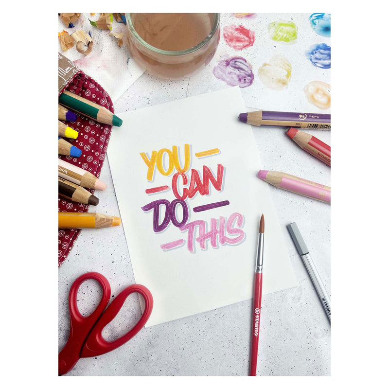 Load image into Gallery viewer, STABILO Woody ARTY Kleurpotloden - 6 Kleuren + Puntenslijper