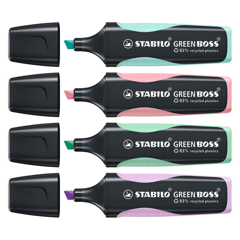 Load image into Gallery viewer, Stabilo green boss pastel - markeerstift - set met 4 stuks