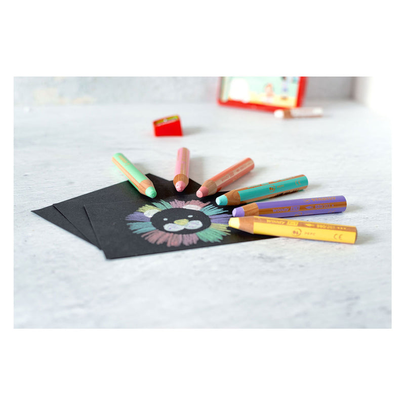 Load image into Gallery viewer, Stabilo woody 3 in 1 - multitalent kleurpotlood - set 18 st. + puntenslijper