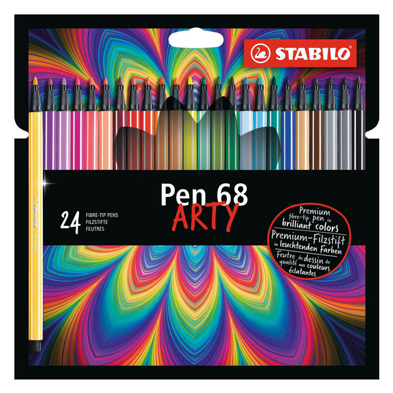Load image into Gallery viewer, Stabilo pen 68 - viltstift - arty - set met 24 stuks