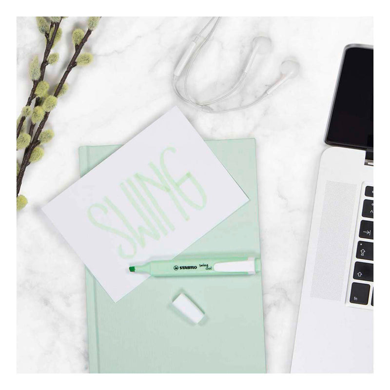 Load image into Gallery viewer, Stabilo swing cool - markeerstift - perfect voor onderweg - pastel - etui met 4 kleuren