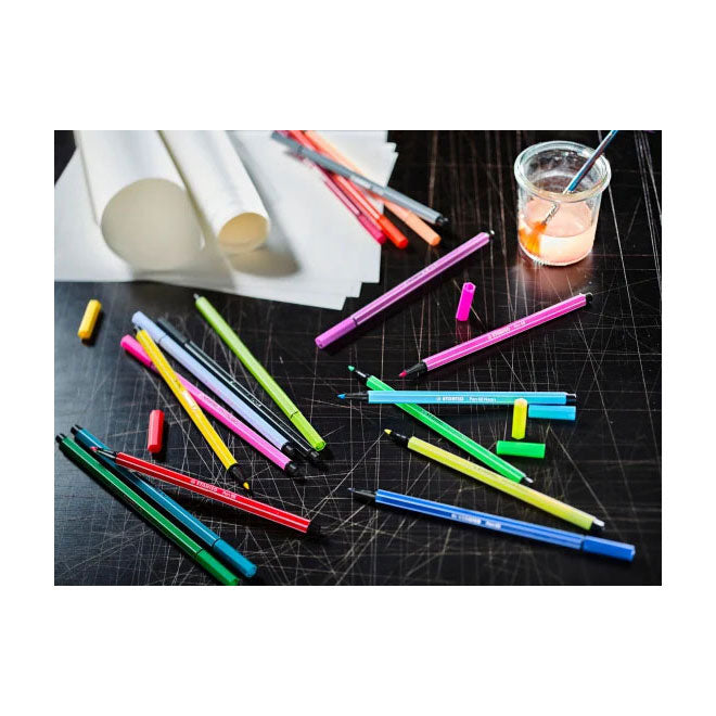 Load image into Gallery viewer, Stabilo pen 68 - viltstift - arty - set met 65 stuks