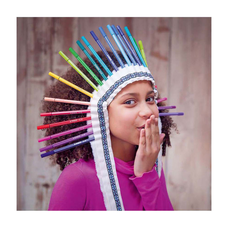 Load image into Gallery viewer, STABILO Pen 68 ARTY Metalen Doos Viltstiften, 66st.