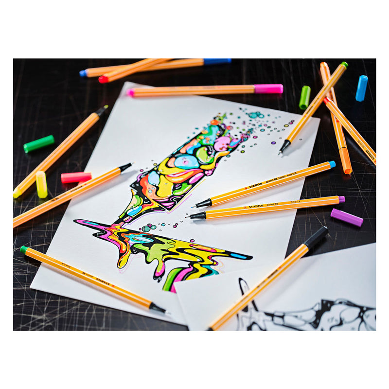 Load image into Gallery viewer, Stabilo point 88 - fineliner - arty - metalen set met 66 stuks