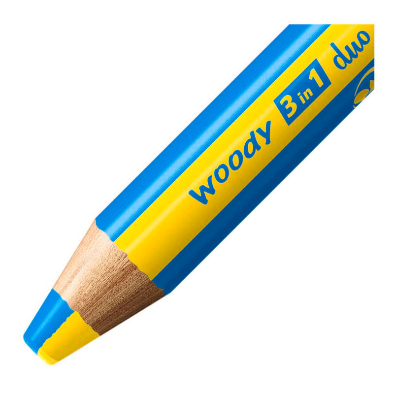 Load image into Gallery viewer, Stabilo woody 3 in 1 duo - multi talent kleurpotloden - etui met 10 kleuren puntenslijper