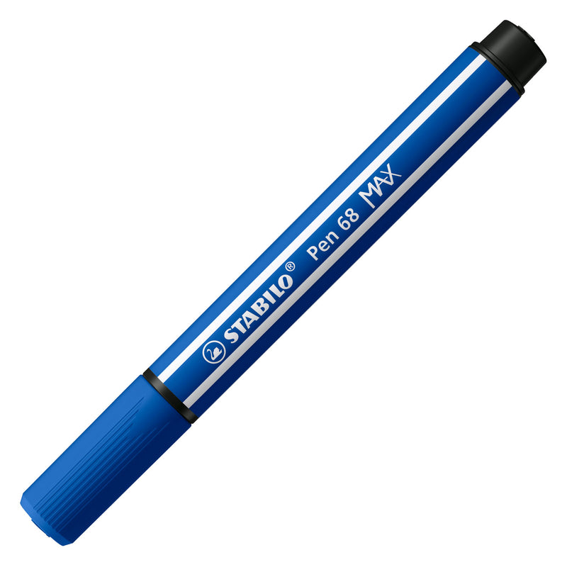 Load image into Gallery viewer, Stabilo pen 68 max - viltstift met dikke beitelpunt - donker blauw