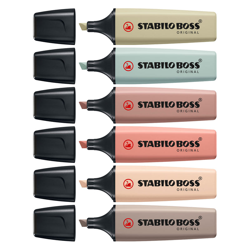 Load image into Gallery viewer, Stabilo tekstmarker boss original kleurenassortiment beitelpunt 6 stuks