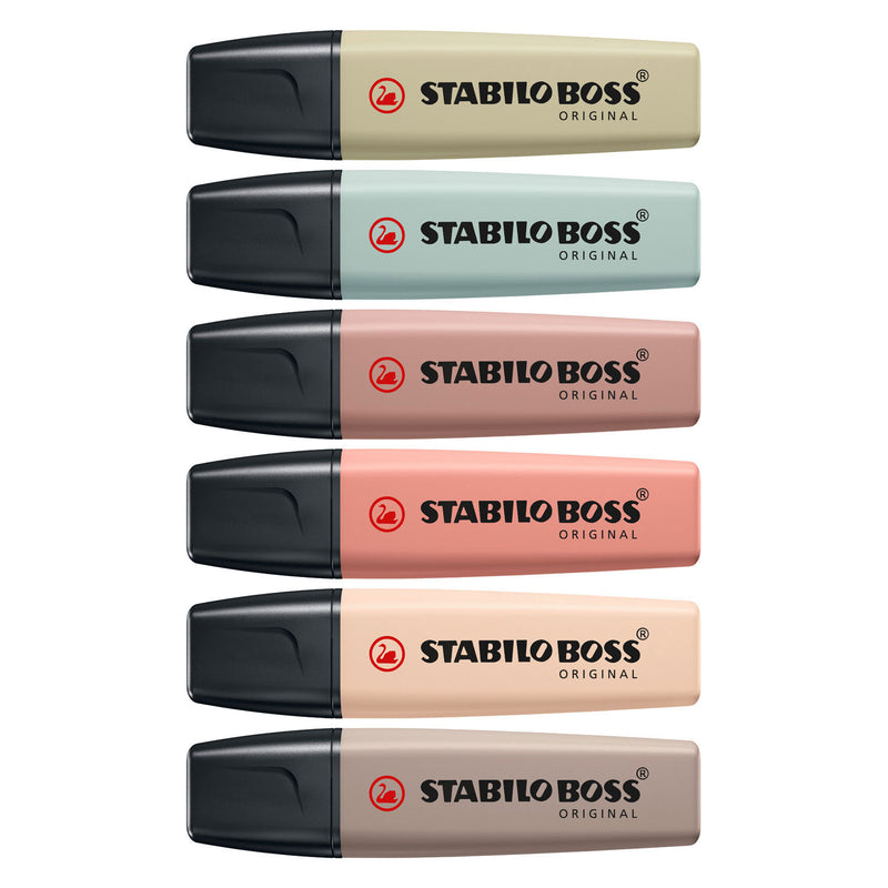 Load image into Gallery viewer, Stabilo tekstmarker boss original kleurenassortiment beitelpunt 6 stuks