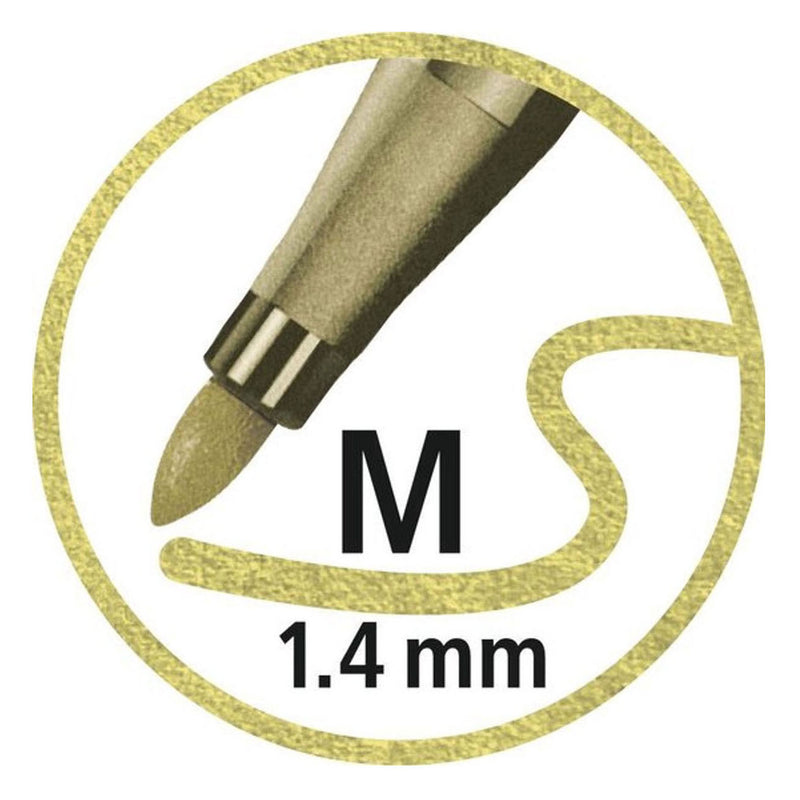 Load image into Gallery viewer, Stabilo pen 68 metallic viltstiften in metalen doos - 8dlg.