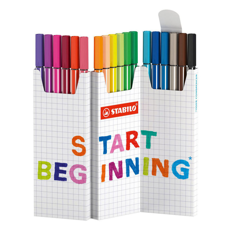Load image into Gallery viewer, Stabilo pen 68 zig zag viltstiften - 18dlg.