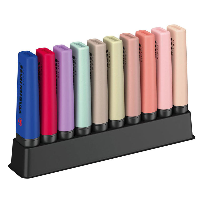 Load image into Gallery viewer, Stabilo boss naturecolors+wildflower markeerstiften bureau set - 10dlg.