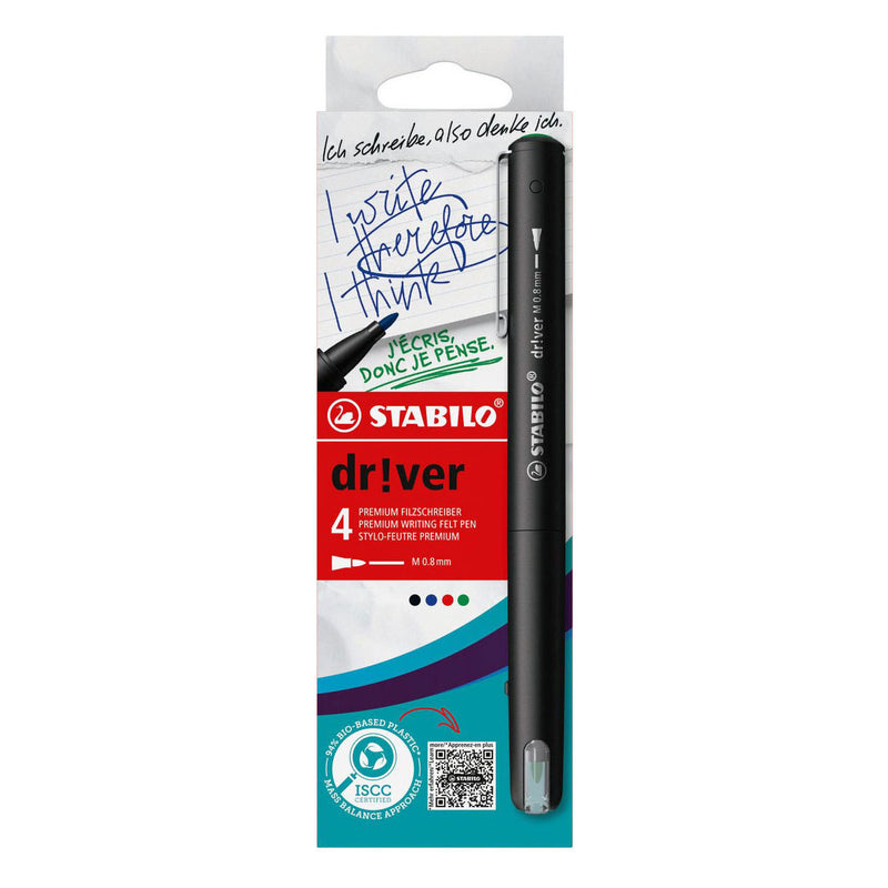 Load image into Gallery viewer, Stabilo dr!ver medium fineliners - 4dlg.