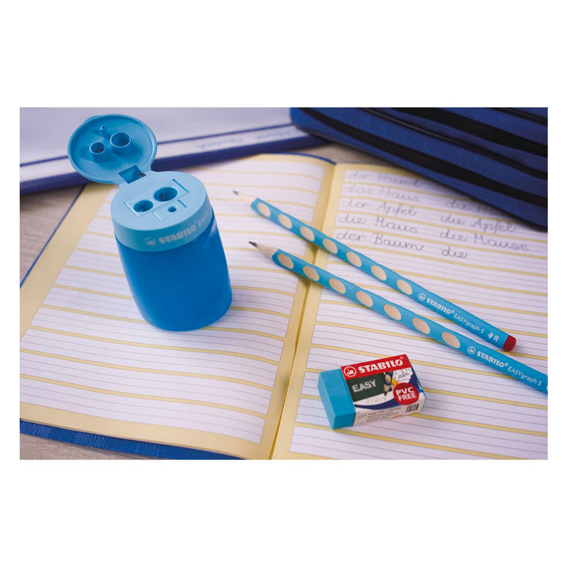 Load image into Gallery viewer, Stabilo easygraph s hb linkshandig grafietpotlood - licht blauw