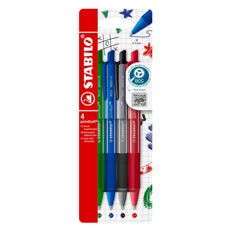 Load image into Gallery viewer, Stabilo pointball colorful balpennen - 4dlg.