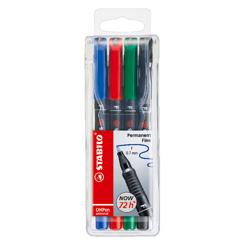 Load image into Gallery viewer, Stabilo ohpen fijn permanente marker in etui - 4dlg.