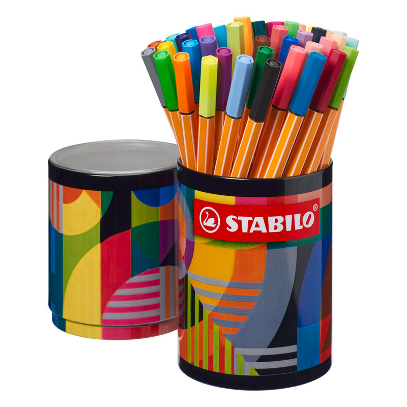 Load image into Gallery viewer, Stabilo point 88 arty fineliners in metalen rond etui - 45dlg.