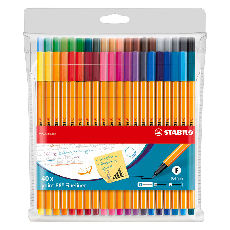 Load image into Gallery viewer, Stabilo point 88 fineliners in etui - 40dlg.