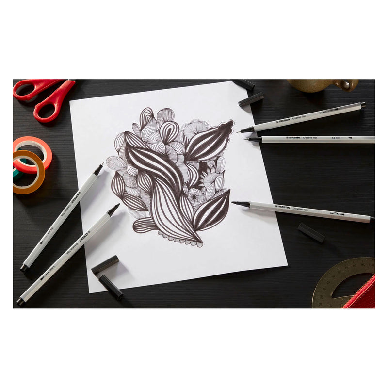 Load image into Gallery viewer, Stabilo creative tips arty pennen verschillende puntdiktes - 10dlg.