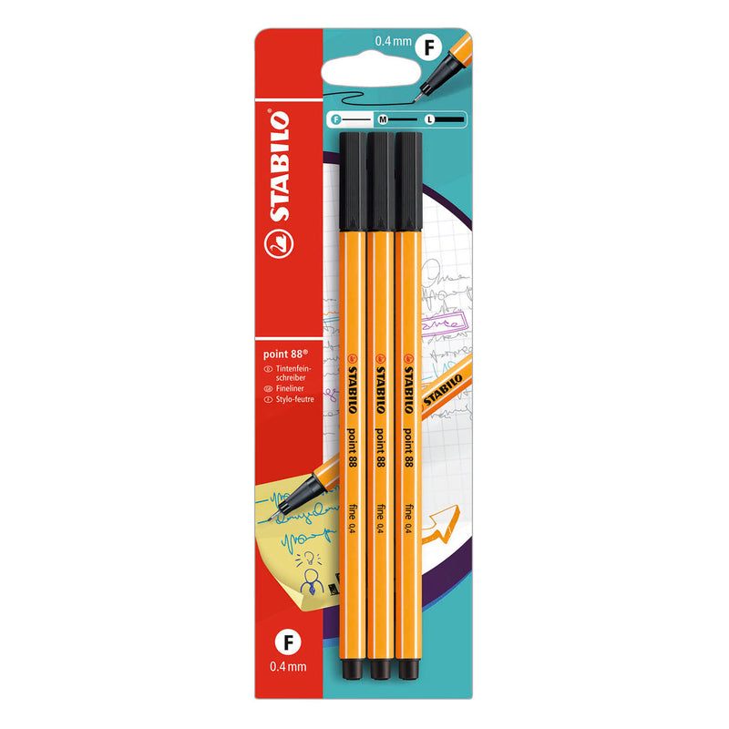 Load image into Gallery viewer, Stabilo point 88 fineliners zwart - 3dlg.