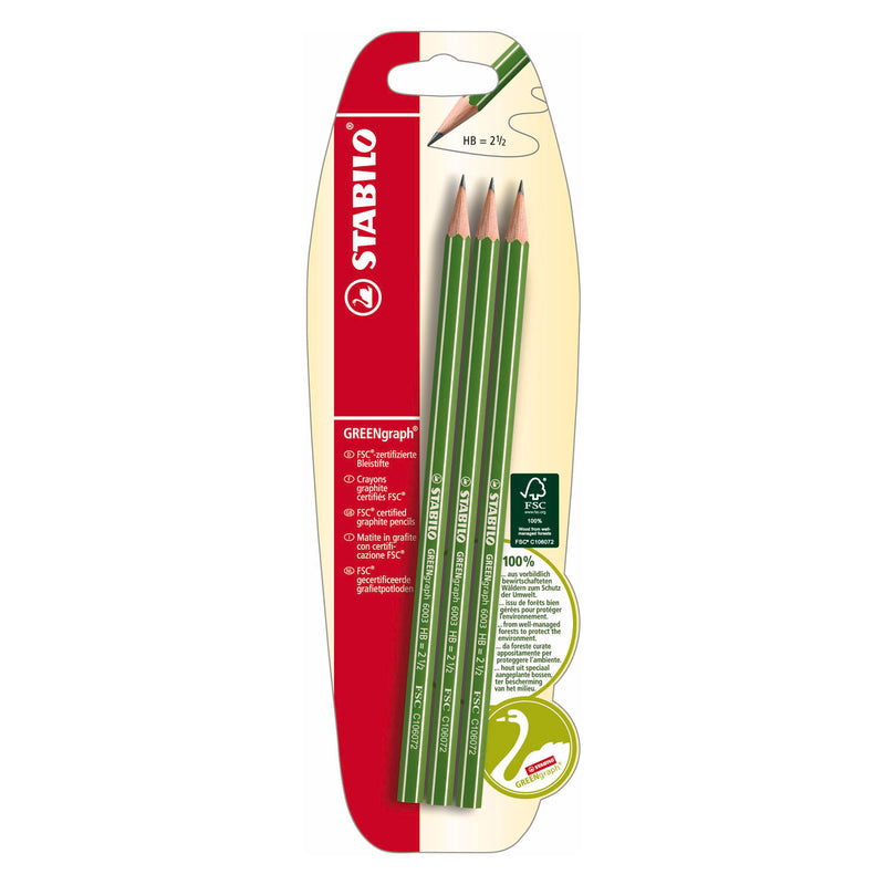 Load image into Gallery viewer, Stabilo greengraph hb grafietpotloden - 3dlg.