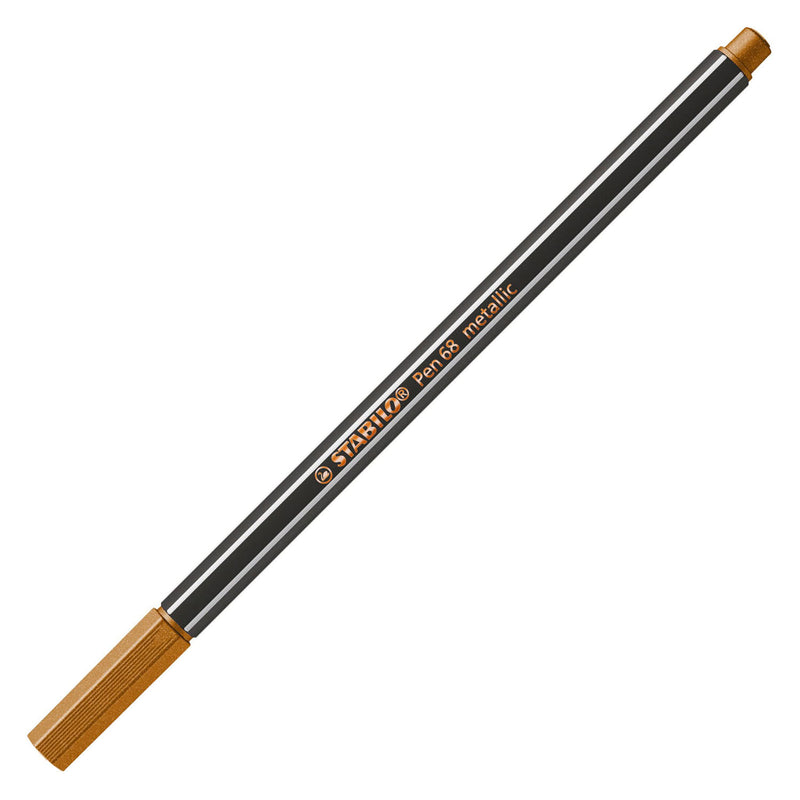 Load image into Gallery viewer, Stabilo pen 68 metallic viltstiften zilver goud koper - 3dlg.