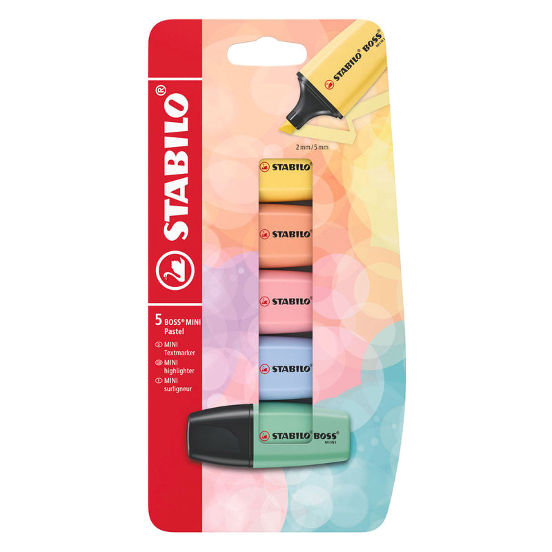 Load image into Gallery viewer, Stabilo boss mini pastel markeerstiften - 5dlg.