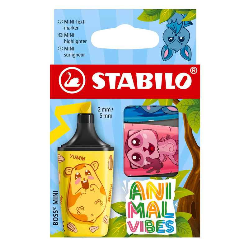 Load image into Gallery viewer, Stabilo animal vibes boss mini markeerstiften - 3dlg.