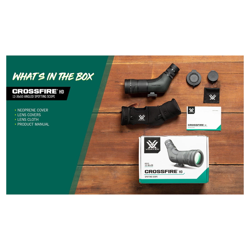 Load image into Gallery viewer, Vortex crossfire hd 12-36x50 spotting scope