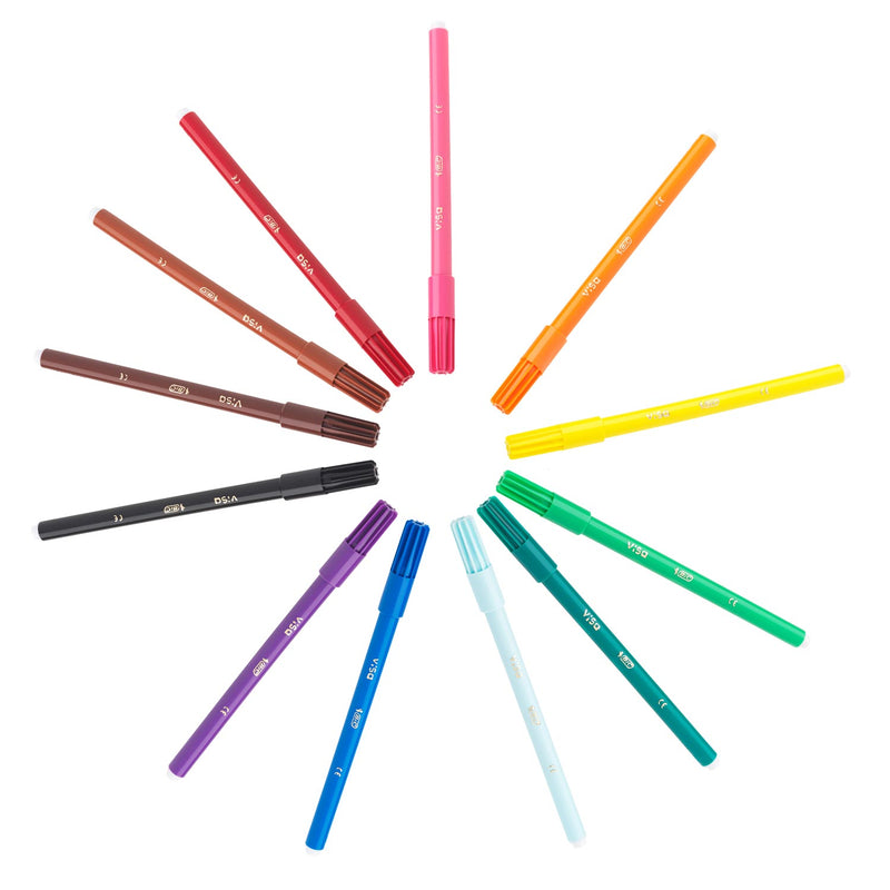 Load image into Gallery viewer, Bic viltstiften visa assorti 12st