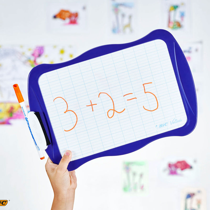 Load image into Gallery viewer, Bic whiteboard dubbelzijdig met wisser en marker - educatief speelgoed.