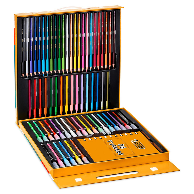 Load image into Gallery viewer, Bic kids kleurkoffer met stickers