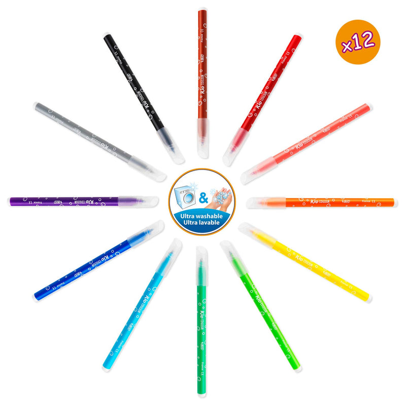 Load image into Gallery viewer, Bic kids kleurkoffer met stickers