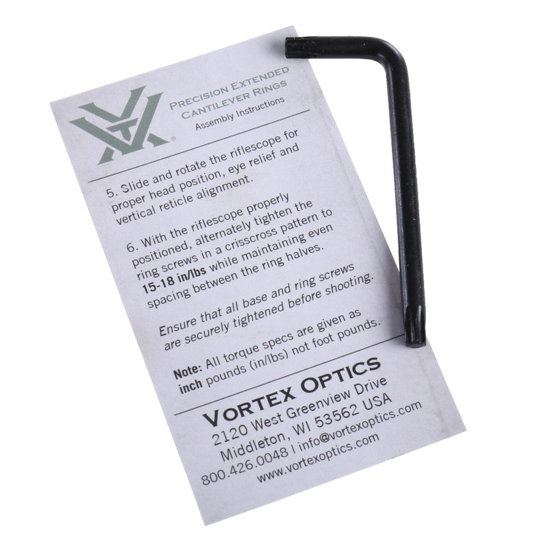 Load image into Gallery viewer, Vortex precision extended cantilever 34 mm 20 moa