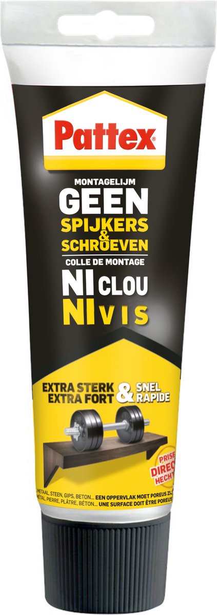 Load image into Gallery viewer, Pattex montagekit 250 g – geen spijkers schroeven – universale montgellijm binnen – extra sterk waterdicht – voor hout, metaal, steen meer