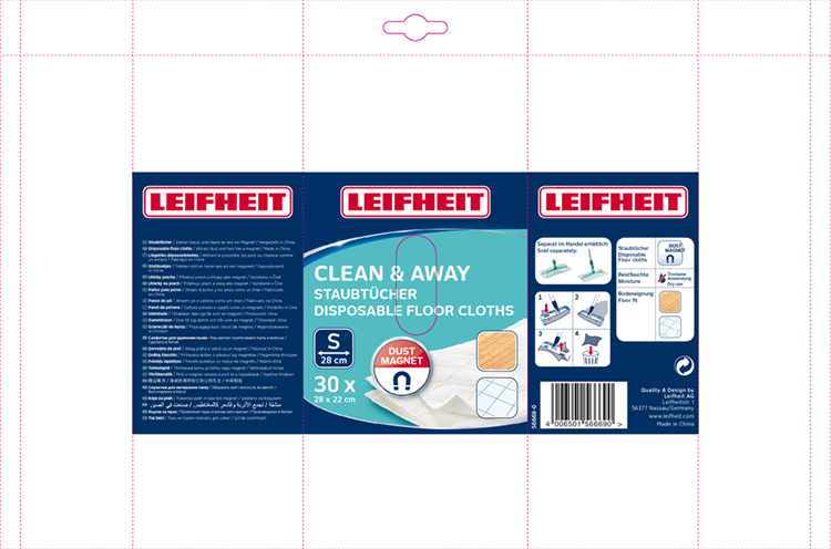 Load image into Gallery viewer, Leifheit 1064782 - clean away dust magnet 30 doekjes | 6 stuks
