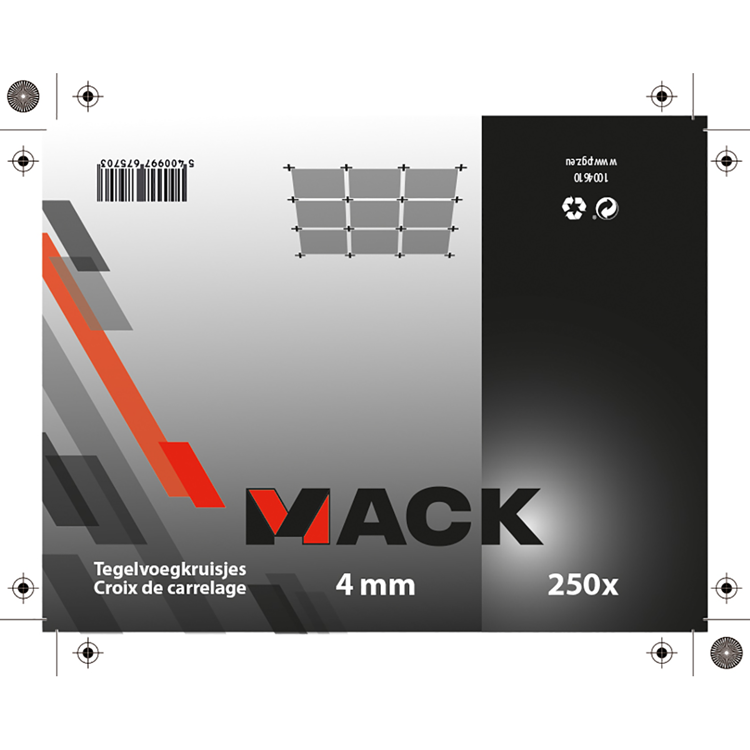 Load image into Gallery viewer, Mack 1004610 - tegelvoegkruisjes 4mm 250st | 10 stuks