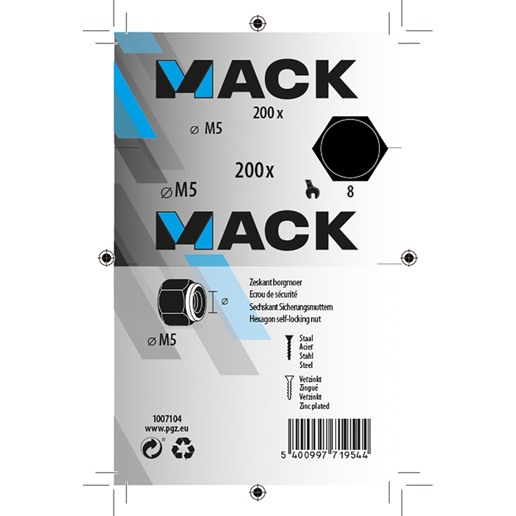 Load image into Gallery viewer, Mack 1007104 - borgmoeren 200 st m5 | 5 stuks