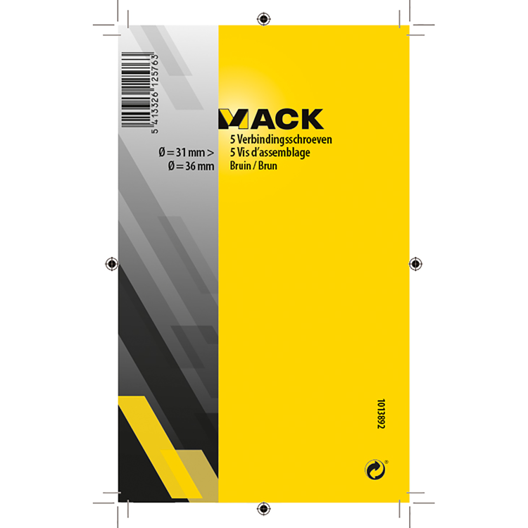 Load image into Gallery viewer, Mack 1013892 - 5 verbindingsschroeven bruin 30-40 mm | 10 stuks