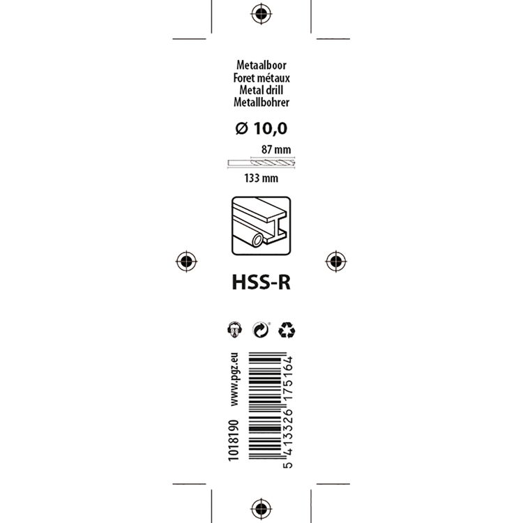 Load image into Gallery viewer, Mack 1018190 - universeelboor hss r ø 10,0 x 133 mm | 5 stuks