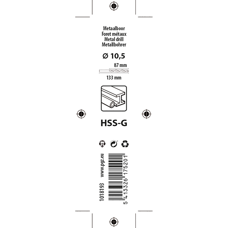 Load image into Gallery viewer, Mack 1018193 - metaalboor hss g din 338 ø 10,5 x 133 mm | 5 stuks