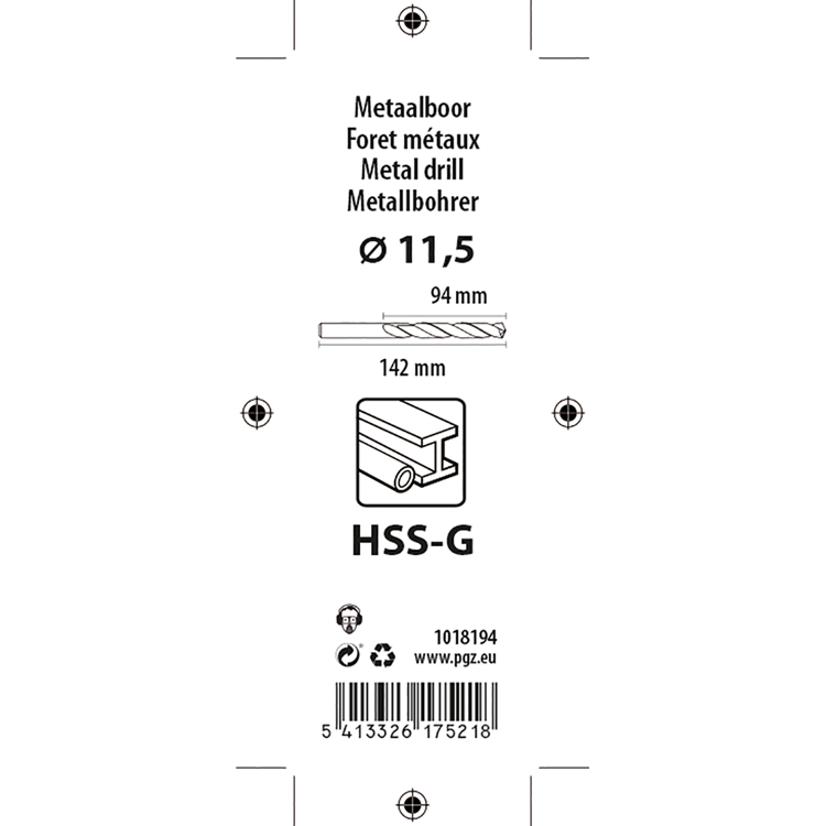 Load image into Gallery viewer, Mack 1018194 - metaalboor hss g din 338 ø 11,5 x 142 mm | 5 stuks