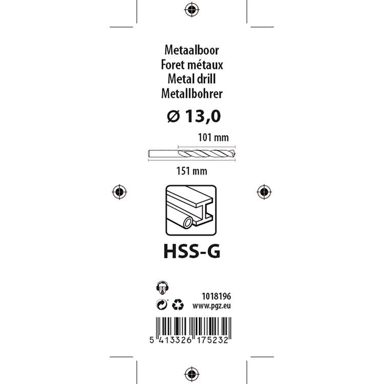 Load image into Gallery viewer, Mack 1018196 - metaalboor hss g din 338 ø 13,0 x 151 mm | 5 stuks