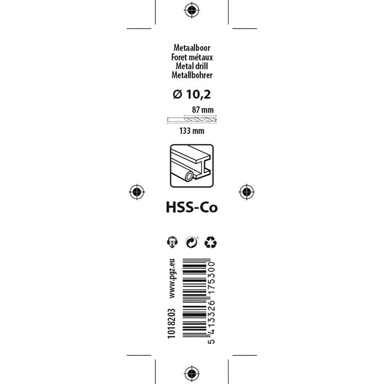 Load image into Gallery viewer, Mack 1018203 - metaalboor hss co5% din 338 ø 10,2 x 133 mm | 5 stuks