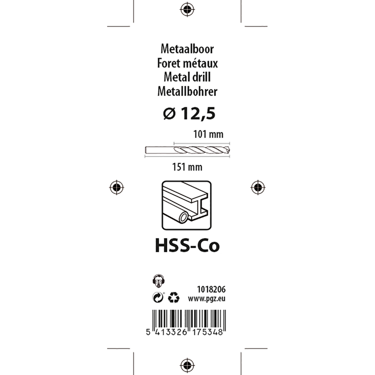 Load image into Gallery viewer, Mack 1018206 - metaalboor hss co5% din 338 ø 12,5 x 151 mm | 5 stuks