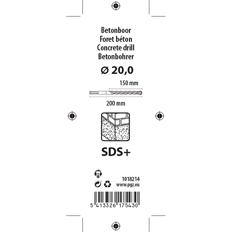 Load image into Gallery viewer, Mack 1018214 - hamerboor sds + 20x200mm | 5 stuks